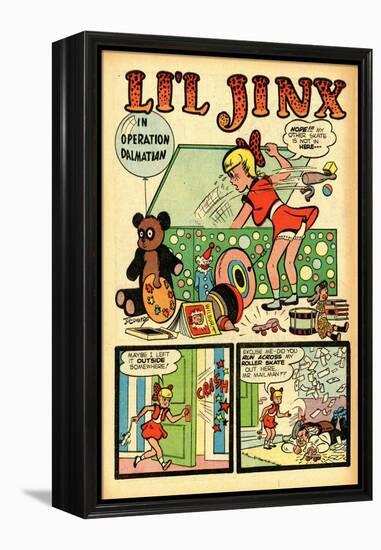 Archie Comics Retro: Li'l Jinx Comic Book Page Operation Dalmatian (Aged)-Joe Edwards-Framed Stretched Canvas