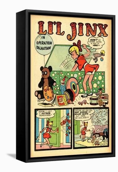 Archie Comics Retro: Li'l Jinx Comic Book Page Operation Dalmatian (Aged)-Joe Edwards-Framed Stretched Canvas