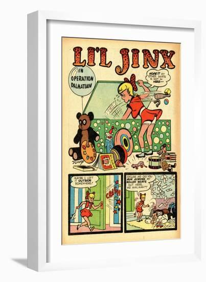 Archie Comics Retro: Li'l Jinx Comic Book Page Operation Dalmatian (Aged)-Joe Edwards-Framed Premium Giclee Print