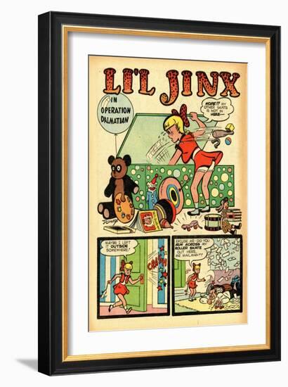 Archie Comics Retro: Li'l Jinx Comic Book Page Operation Dalmatian (Aged)-Joe Edwards-Framed Premium Giclee Print