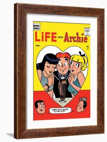 Archie Comics Retro: Life with Archie Comic Book Cover No.2 (Aged)-Harry Lucey-Framed Art Print