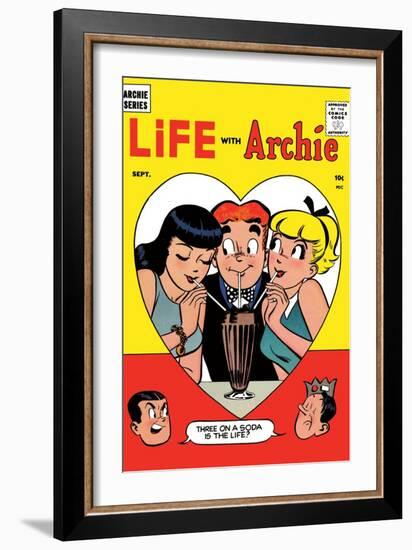 Archie Comics Retro: Life with Archie Comic Book Cover No.2 (Aged)-Harry Lucey-Framed Art Print