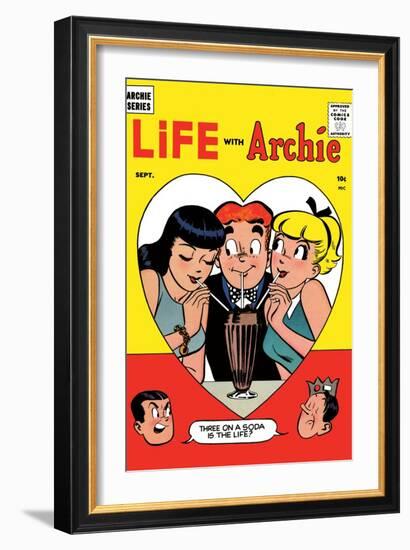 Archie Comics Retro: Life with Archie Comic Book Cover No.2 (Aged)-Harry Lucey-Framed Art Print