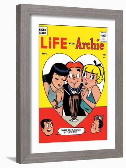 Archie Comics Retro: Life with Archie Comic Book Cover No.2 (Aged)-Harry Lucey-Framed Premium Giclee Print