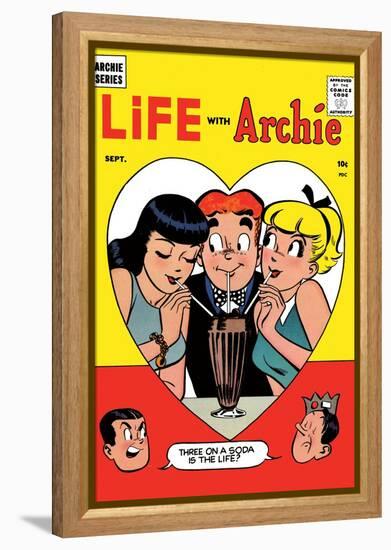 Archie Comics Retro: Life with Archie Comic Book Cover No.2 (Aged)-Harry Lucey-Framed Stretched Canvas