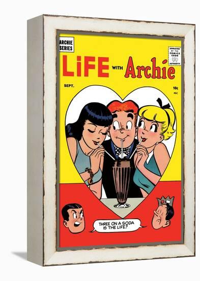 Archie Comics Retro: Life with Archie Comic Book Cover No.2 (Aged)-Harry Lucey-Framed Stretched Canvas