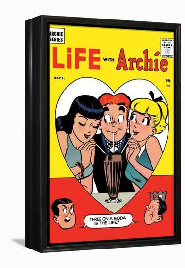 Archie Comics Retro: Life with Archie Comic Book Cover No.2 (Aged)-Harry Lucey-Framed Stretched Canvas