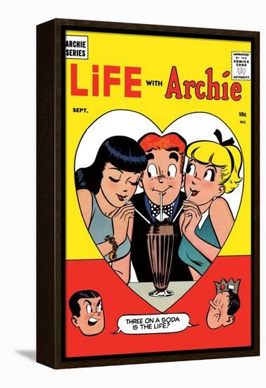 Archie Comics Retro: Life with Archie Comic Book Cover No.2 (Aged)-Harry Lucey-Framed Stretched Canvas