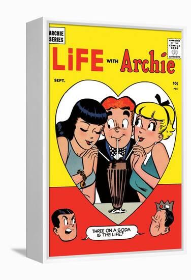 Archie Comics Retro: Life with Archie Comic Book Cover No.2 (Aged)-Harry Lucey-Framed Stretched Canvas