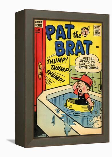 Archie Comics Retro: Pat the Brat Comic Book Cover No.16 (Aged)-null-Framed Stretched Canvas