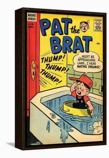 Archie Comics Retro: Pat the Brat Comic Book Cover No.16 (Aged)-null-Framed Stretched Canvas