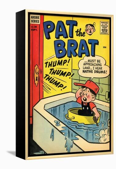 Archie Comics Retro: Pat the Brat Comic Book Cover No.16 (Aged)-null-Framed Stretched Canvas