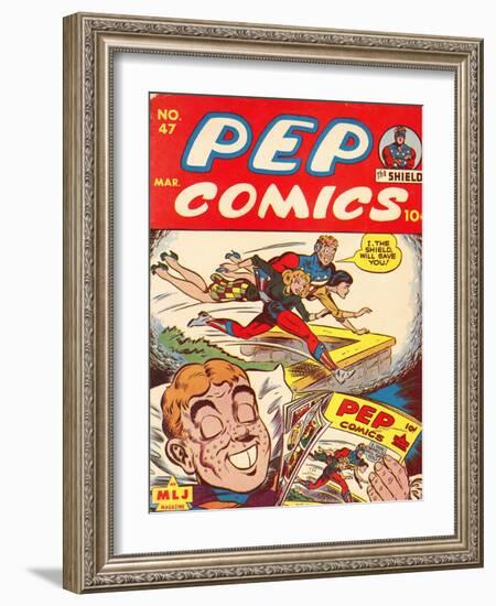 Archie Comics Retro: Pep Comic Book Cover No.47 (Aged)-null-Framed Art Print