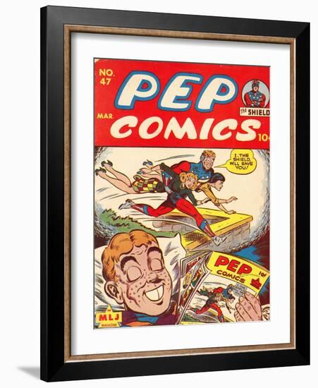 Archie Comics Retro: Pep Comic Book Cover No.47 (Aged)-null-Framed Art Print