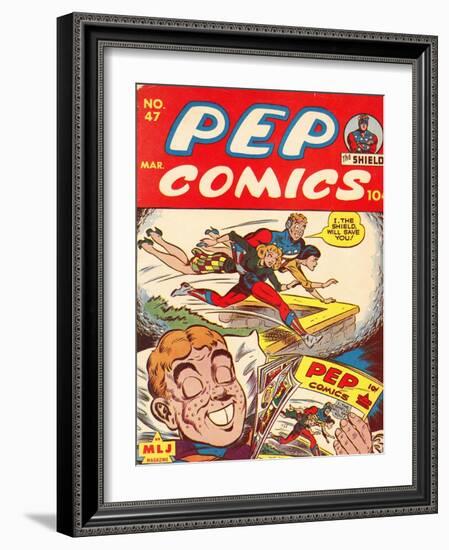 Archie Comics Retro: Pep Comic Book Cover No.47 (Aged)-null-Framed Art Print