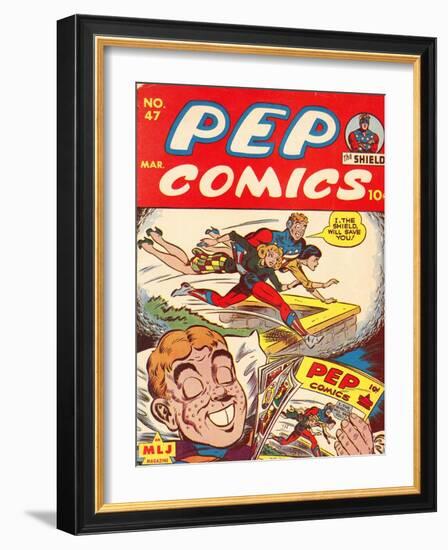 Archie Comics Retro: Pep Comic Book Cover No.47 (Aged)-null-Framed Art Print