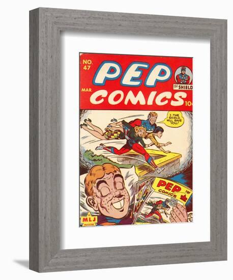 Archie Comics Retro: Pep Comic Book Cover No.47 (Aged)-null-Framed Premium Giclee Print