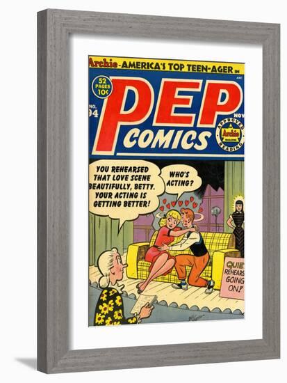 Archie Comics Retro: Pep Comic Book Cover No.94 (Aged)-Bill Vigoda-Framed Art Print