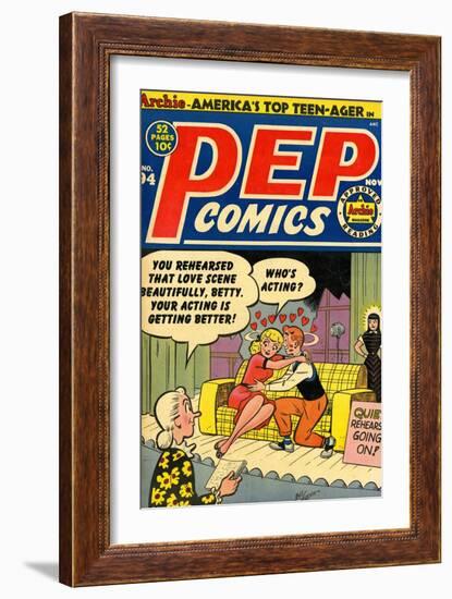 Archie Comics Retro: Pep Comic Book Cover No.94 (Aged)-Bill Vigoda-Framed Art Print