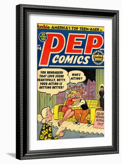 Archie Comics Retro: Pep Comic Book Cover No.94 (Aged)-Bill Vigoda-Framed Art Print