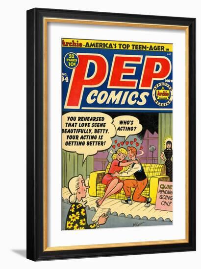 Archie Comics Retro: Pep Comic Book Cover No.94 (Aged)-Bill Vigoda-Framed Art Print