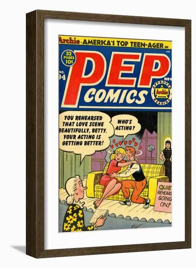 Archie Comics Retro: Pep Comic Book Cover No.94 (Aged)-Bill Vigoda-Framed Premium Giclee Print