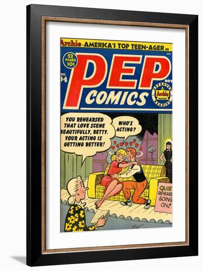 Archie Comics Retro: Pep Comic Book Cover No.94 (Aged)-Bill Vigoda-Framed Premium Giclee Print