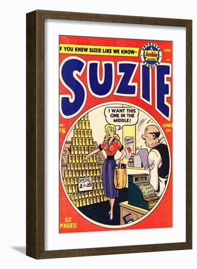 Archie Comics Retro: Suzie Comic Book Cover No.76 (Aged)-null-Framed Art Print