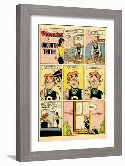 Archie Comics Retro: Veronica Comic Strip; Uncouth Truth (Aged)-null-Framed Premium Giclee Print