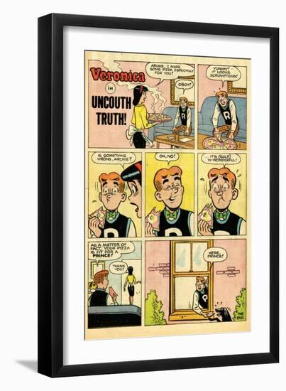 Archie Comics Retro: Veronica Comic Strip; Uncouth Truth (Aged)-null-Framed Premium Giclee Print