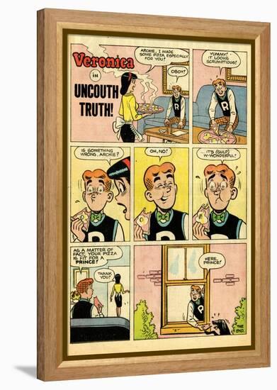 Archie Comics Retro: Veronica Comic Strip; Uncouth Truth (Aged)-null-Framed Stretched Canvas