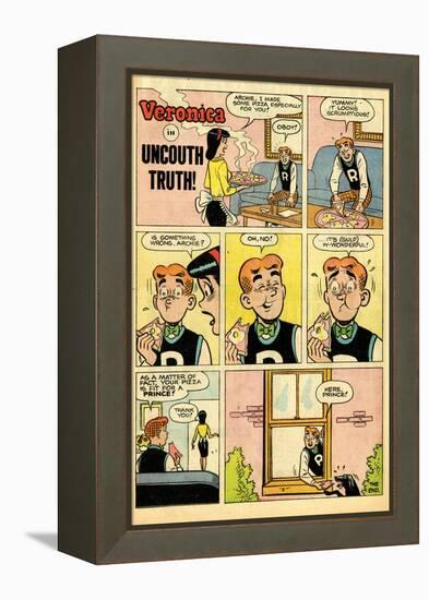 Archie Comics Retro: Veronica Comic Strip; Uncouth Truth (Aged)-null-Framed Stretched Canvas