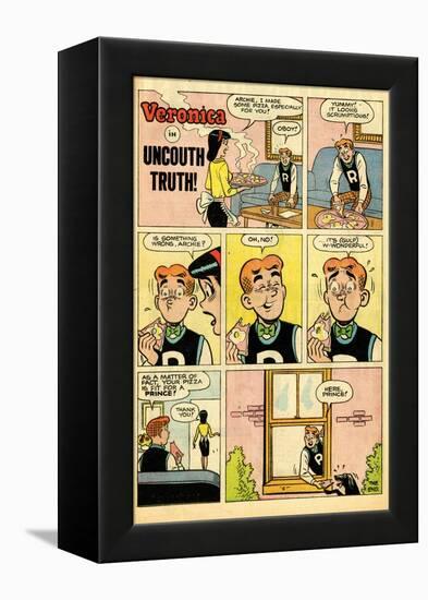 Archie Comics Retro: Veronica Comic Strip; Uncouth Truth (Aged)-null-Framed Stretched Canvas