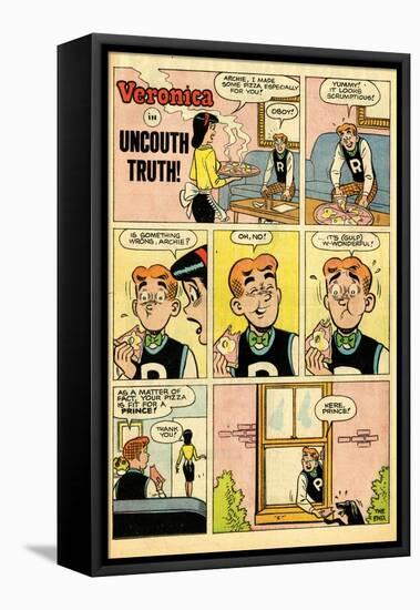 Archie Comics Retro: Veronica Comic Strip; Uncouth Truth (Aged)-null-Framed Stretched Canvas