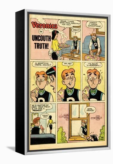 Archie Comics Retro: Veronica Comic Strip; Uncouth Truth (Aged)-null-Framed Stretched Canvas