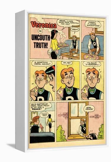 Archie Comics Retro: Veronica Comic Strip; Uncouth Truth (Aged)-null-Framed Stretched Canvas