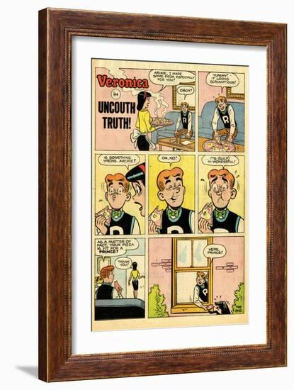 Archie Comics Retro: Veronica Comic Strip; Uncouth Truth (Aged)-null-Framed Art Print