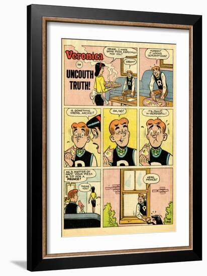 Archie Comics Retro: Veronica Comic Strip; Uncouth Truth (Aged)-null-Framed Art Print