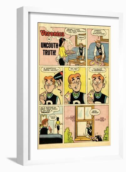 Archie Comics Retro: Veronica Comic Strip; Uncouth Truth (Aged)-null-Framed Art Print