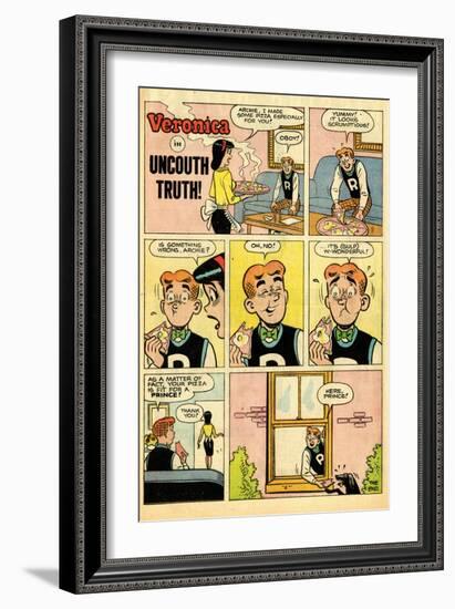 Archie Comics Retro: Veronica Comic Strip; Uncouth Truth (Aged)-null-Framed Art Print