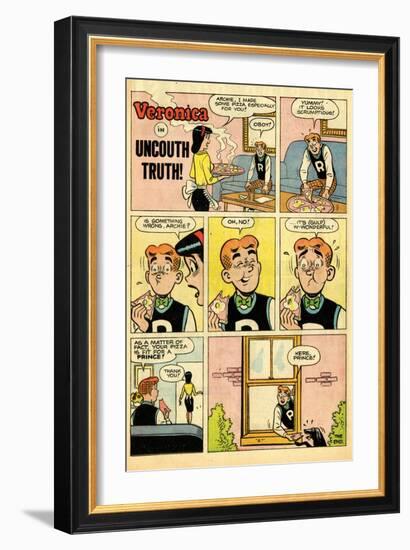 Archie Comics Retro: Veronica Comic Strip; Uncouth Truth (Aged)-null-Framed Art Print