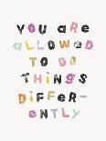 Doing Things Differently-Archie Stone-Giclee Print