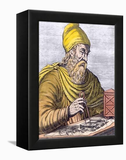 Archimedes (287-212 BC) (Later Colouration)-null-Framed Premier Image Canvas