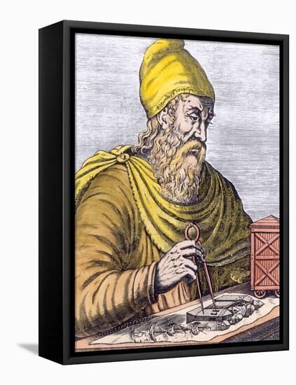 Archimedes (287-212 BC) (Later Colouration)-null-Framed Premier Image Canvas