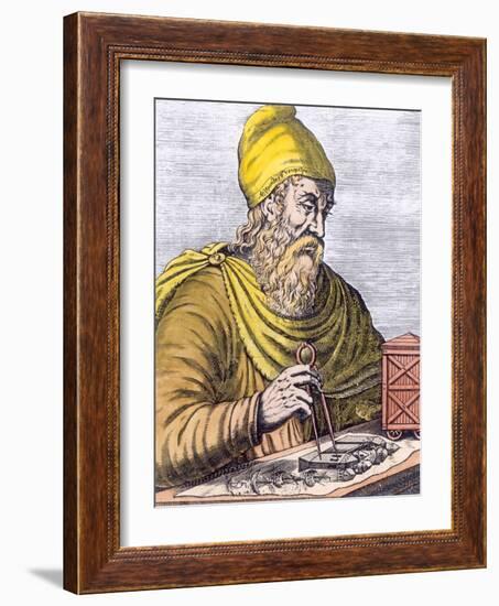 Archimedes (287-212 BC) (Later Colouration)-null-Framed Giclee Print