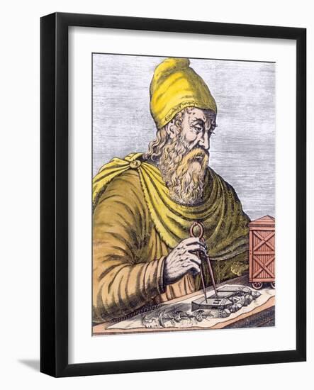 Archimedes (287-212 BC) (Later Colouration)-null-Framed Giclee Print