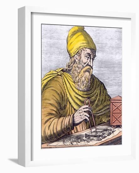 Archimedes (287-212 BC) (Later Colouration)-null-Framed Giclee Print