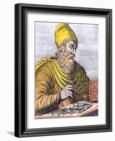 Archimedes (287-212 BC) (Later Colouration)-null-Framed Giclee Print