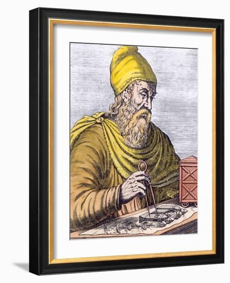 Archimedes (287-212 BC) (Later Colouration)-null-Framed Giclee Print