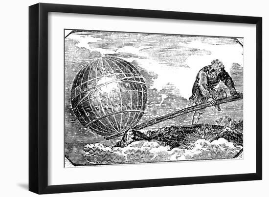 Archimedes (C287-212 B), Ancient Greek Mathematician and Inventor, 1824-null-Framed Giclee Print